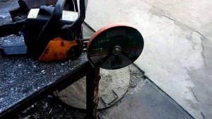 Бензоболгарка для МЕТАЛЛОЛОМА из бензопилы.