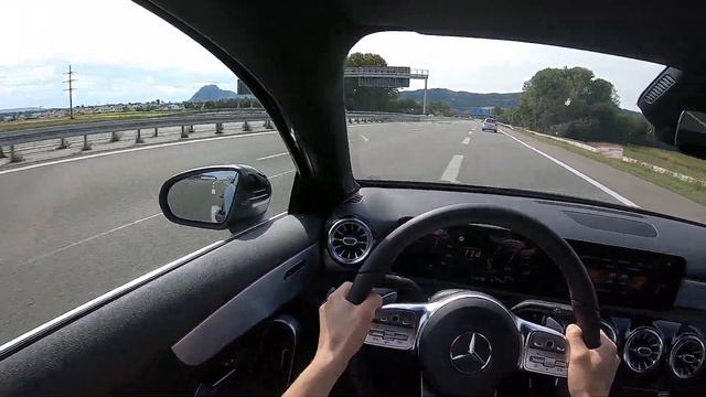 Mercedes A250e | Autobahn | Top Speed | POV Drive
