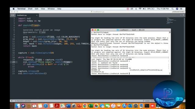 Live Sketch Using Webcam with Python OpenCV [Easy Guide] смотреть онлайн