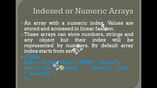 Arrays of PHP - Web Programming Using PHP смотреть онлайн