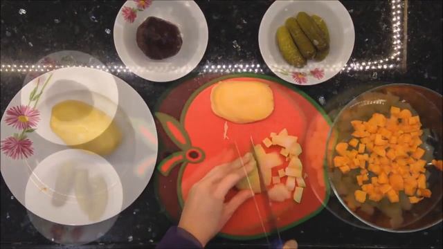 Винегрет. Как приготовить винегрет. Вкусный рецепт винегрета смотреть онлайн