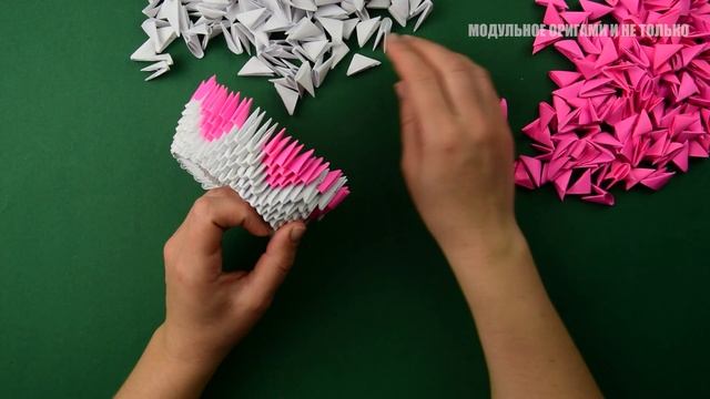Модульное оригами корзинка. [Из бумаги своими руками] смотреть онлайн
