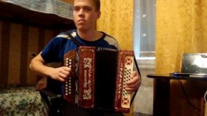 Игра на гармони. Под окном черемуха колышется