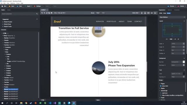 Bootstrap Studio Agency Portfolio Template Showcase - Bootstrap Studio - смотреть онлайн