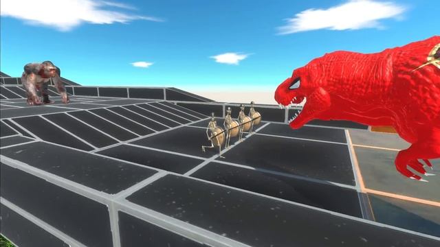 FLASH T-REX DEATH CLIMB - Animal Revolt Battle Simulator ARBS смотреть онлайн