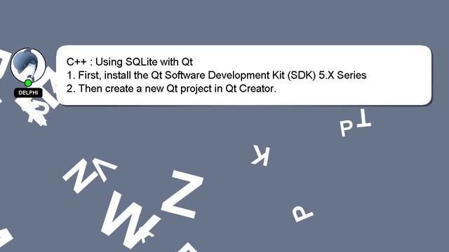 C++ : Using SQLite with Qt смотреть онлайн