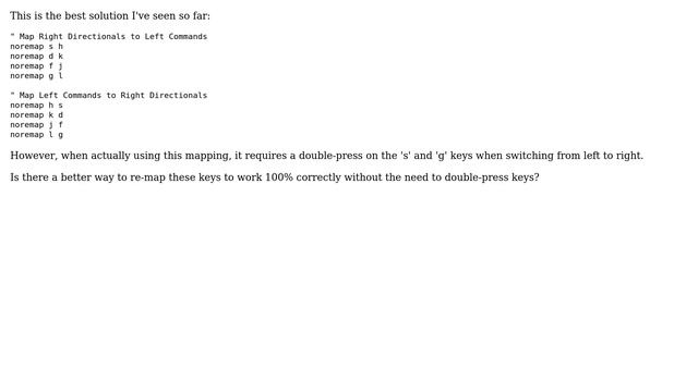 Using VIM, how do I remap directional keys from right hand to left hand? (2 Solutions!!) смотреть онлайн