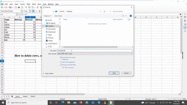 How to Save LibreOffice Calc File as Excel Document смотреть онлайн