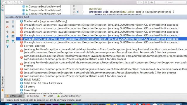 Android Studio Error Solve | Uncaught translation error: java.util.concurrent.ExecutionException смотреть онлайн