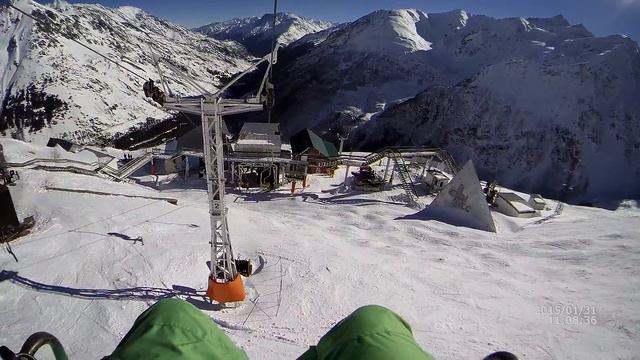 Канатная дорога с горы Чегет 1часть смотреть онлайн