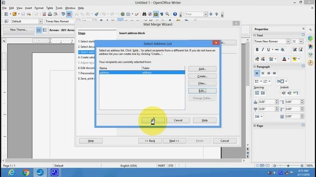 Creating mail merge in open office смотреть онлайн