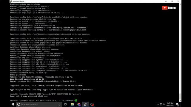 Cara setup database Mysql dan Phpmyadmin dan cara membuat database menjadi online di linux смотреть онлайн