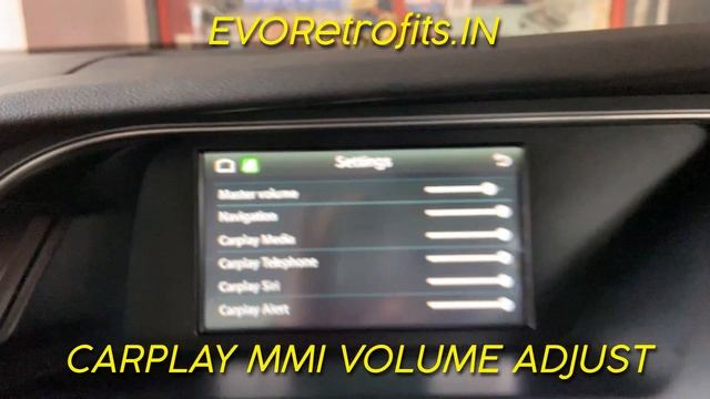 EVO FIT: Carplay MMI Volume Adjustments on Apple Carplay MMI Interface Upgrade on AUDI A4 B8 смотреть онлайн
