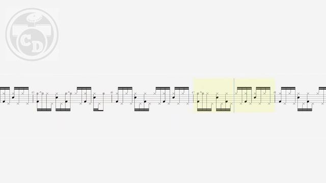 Rolling Stones - Anybody Seen My Baby (Drum Notation) By @chamisdrums #chamisdrums #drumtabs