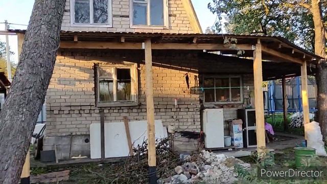 Делали навес , убираем урожай .Наконец выложила площадку у теплицы . Сентябрь 2023г смотреть онлайн