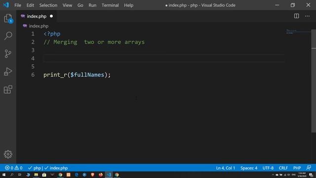 14 Merging two or more arrays | PHP смотреть онлайн