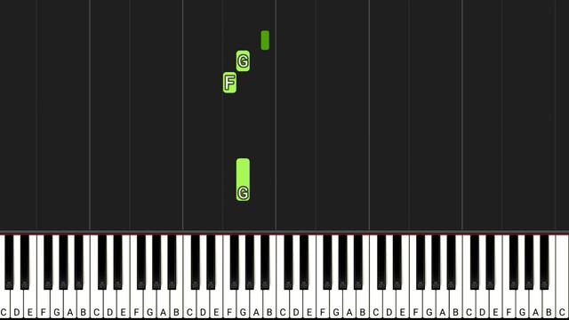 Talking Tom Gold Run Ginger's Forest Fun Theme Song EASY Piano One Finger Tutorial смотреть онлайн
