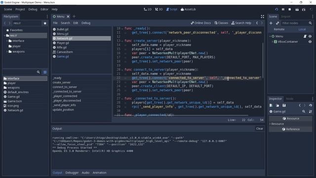Intro to Multiplayer in Godot 3: Lobby Demo Overview (tutorial) смотреть онлайн