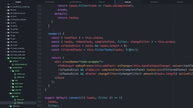 React JS #24 Список дел на Реакт и Редакс (ToDo Application: React & Redux. Part III) смотреть онлайн