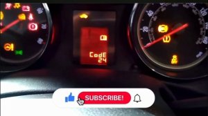 VAUXHALL ASTRA J CODE 24 RESET - HOW TO CLEAR CODE 24