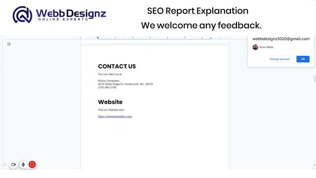 SEO Report Explanation | WebbDesignz, online experts in websites, SEO and social media management смотреть онлайн