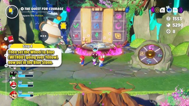 The Quest For Courage (Potion Puzzle) Walkthrough In Mario + Rabbids Sparks Of Hope смотреть онлайн