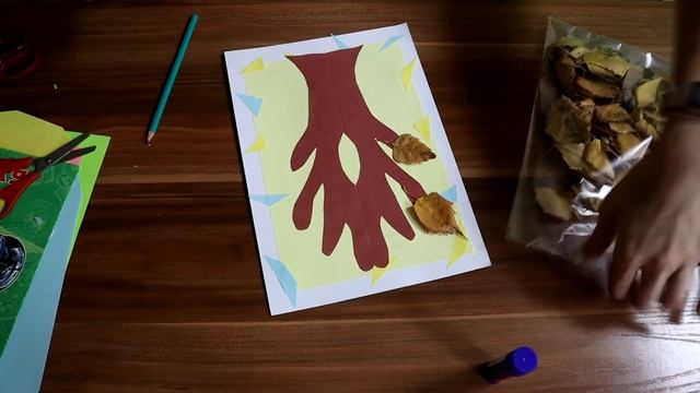 Осенний мастер-класс "Дерево из листьев" смотреть онлайн