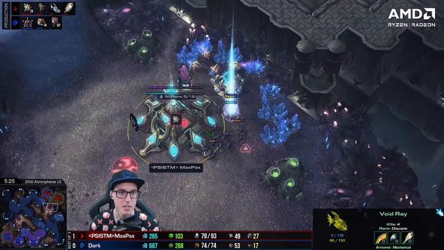 Starcraft World Champ throws CHEESE at 17 yr old Protoss! | Dark vs MaxPax (Bo3 ZvP) смотреть онлайн