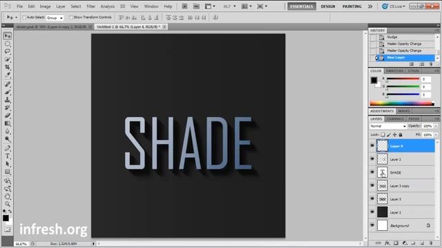 Добавляем эффектную тень к тексту смотреть онлайн