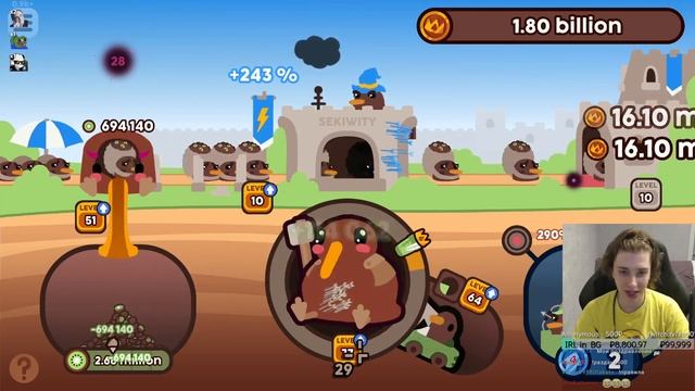 Kiwi Clicker брат Cookie Clicker и Tap Ninja УБИВАЛКА ВРЕМЕНИ смотреть онлайн
