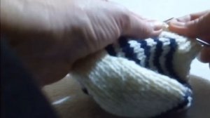 Шапочка чепчик для куклы беби бон вязаная спицами