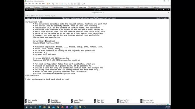 SERVIDOR WEB CON VIRTUAL HOST DEBIAN 8 смотреть онлайн