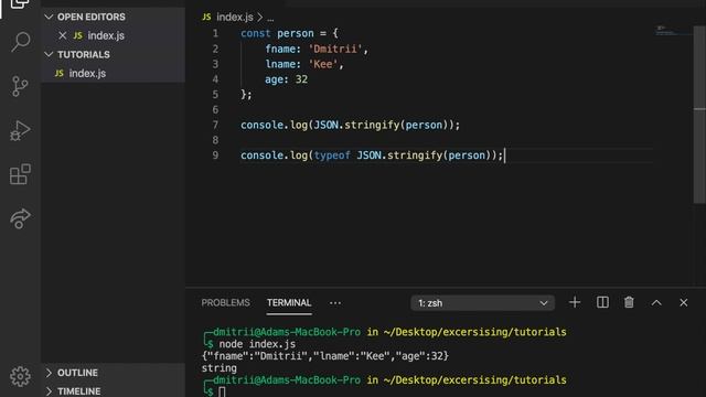 JavaScript tutorial 53 - JSON parse смотреть онлайн