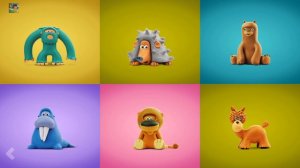 Talking Zoo ABC Teach The Alphabet. learn letters from A to Z Plasticine Alphabet.