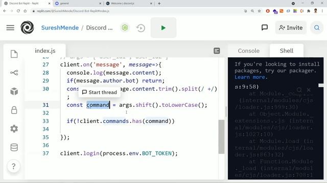 #10 How To Execute Discord Bot commands | How To Develop Discord Bot Using JavaScript |