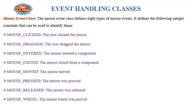 event handling in java смотреть онлайн