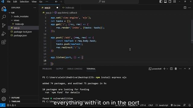 EJS Tutorial 05: Build a To-Do List App смотреть онлайн