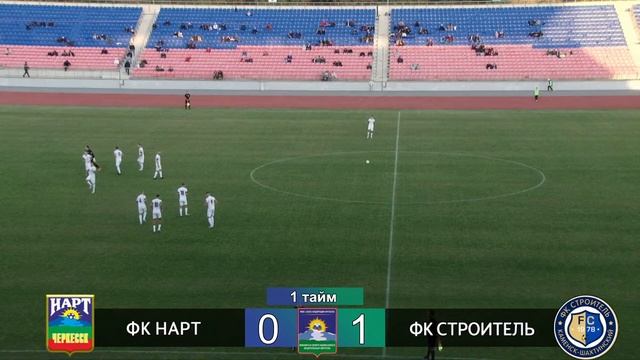 Чемпионат ЮФО/СКФО ФИНАЛ. Ответный матч. «ФК Нарт» - «ФК Строитель» смотреть онлайн