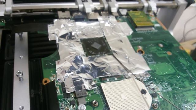 Замена Видеочипа Hp pavillion DV6 снятие старого часть 1 смотреть онлайн