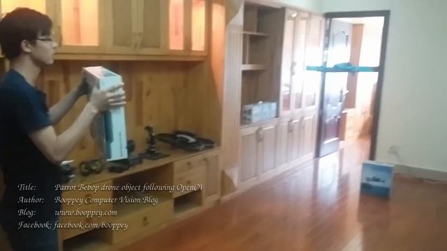 Parrot Bebop drone object following OpenCV смотреть онлайн