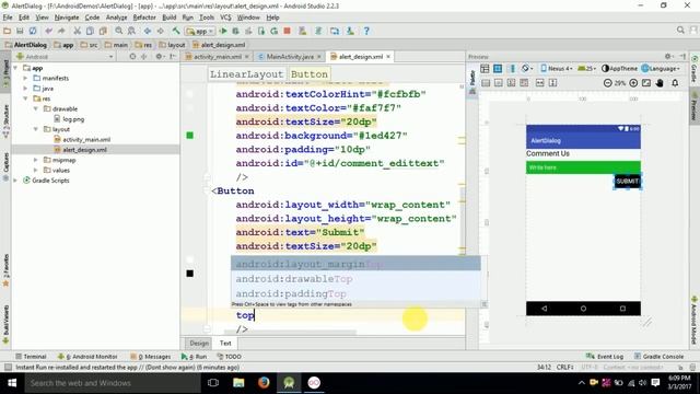 Custom Dialog in Android смотреть онлайн