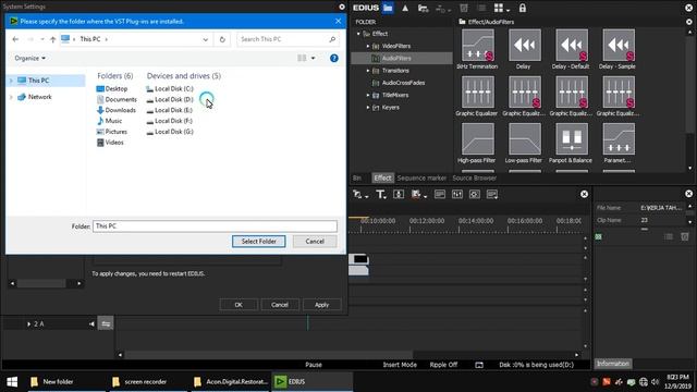 Acon Digital Restoration Suite V 1.8.0 Plug In To Edius 9