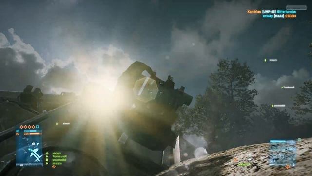 Battlefield 3 Beta - Flying Tank Glitch смотреть онлайн