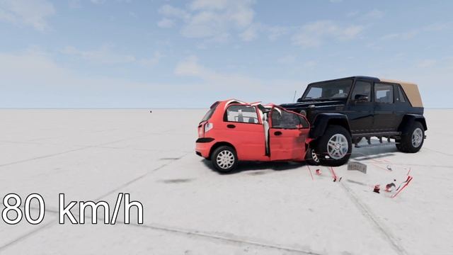 DAEWOO MATIZ Vs MayBach G65! 150 Km/H CRASH TEST! - BeamNg Drive
