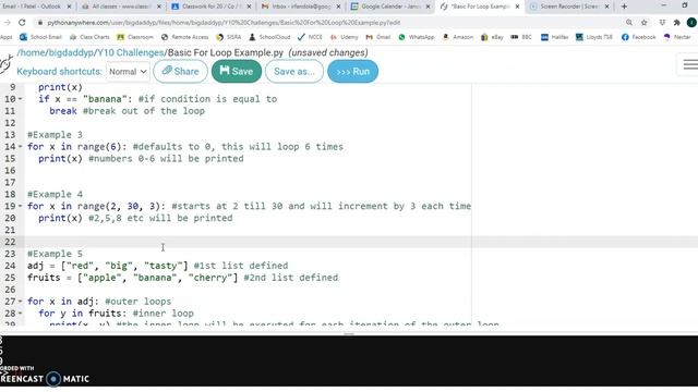 For Loop Examples in Python смотреть онлайн