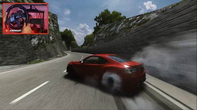 Toyota GT86 At Dragon Range Downhill | Assetto Corsa (w/900° Steering Wheel Setup)
