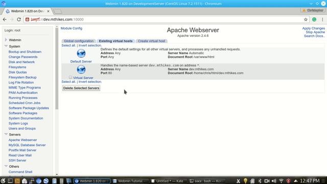 Webmin- Configuring Apache Web Server смотреть онлайн
