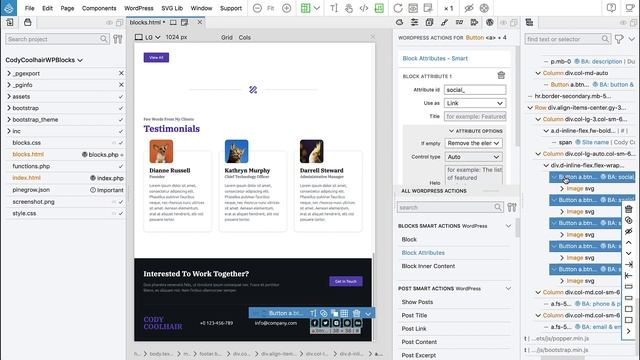 8. The Footer Block - Simple full site editing with WordPress Blocks смотреть онлайн