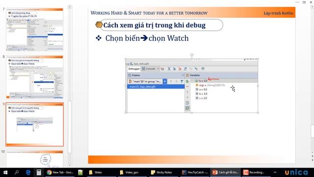 Bài 30 Cách gỡ lỗi Kotlin bằng công cụ Debug смотреть онлайн
