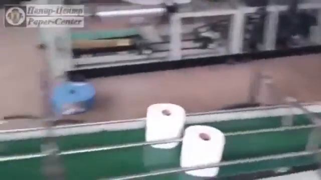 Автоматическая линия для производства рулончиков туалетной бумаги. смотреть онлайн